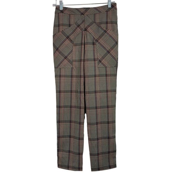 Snider Franz Wool-Blend Trouser Pants Womens Size 0 NWT Plaid Retail $425 6457 - Picture 3 of 13